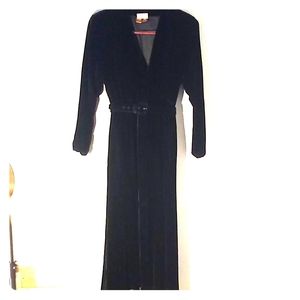 Vintage Anne Klein Black Velvet Maxi dress